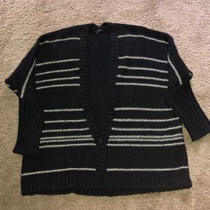 Black and gold Bat Wing Sweater